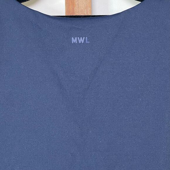 Madewell Make Weekend Longer Crop Sleeveless Blue‎ Tank Size Small - Picture 5 of 6